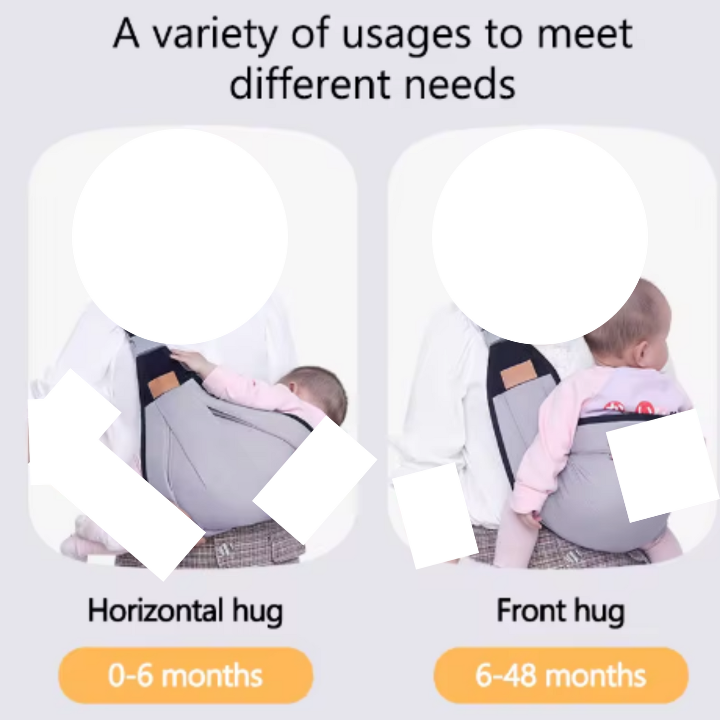 Baby sling baby carrier newborn ergonomic design
