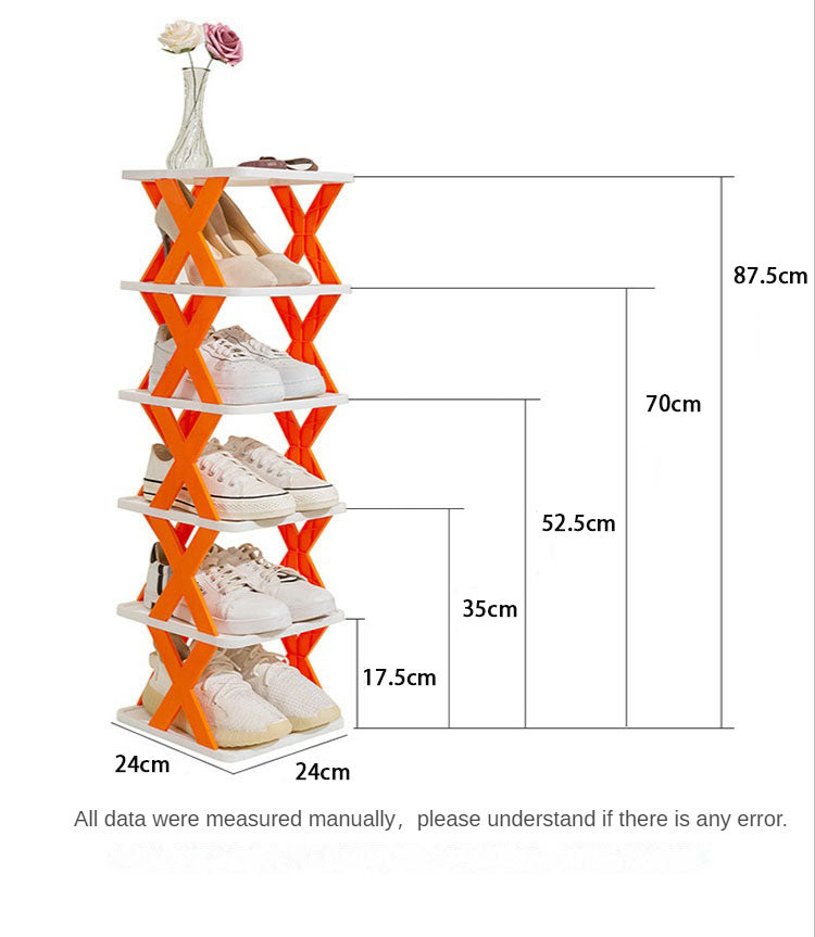 5-Layer Foldable X Shape Shoe Rack
