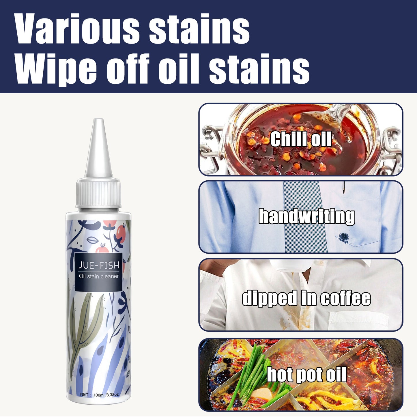 Powerful Oil Stain Remover for Clothes