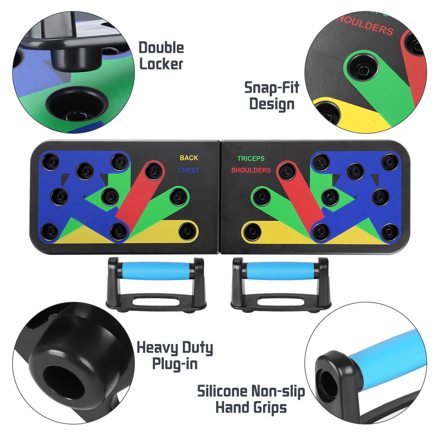 9-in-1 Foldable Push-Up Board
