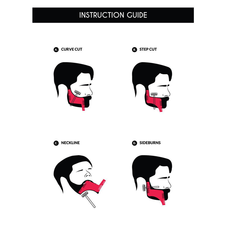 All-in-One Beard Shaping Tool & Comb for Men