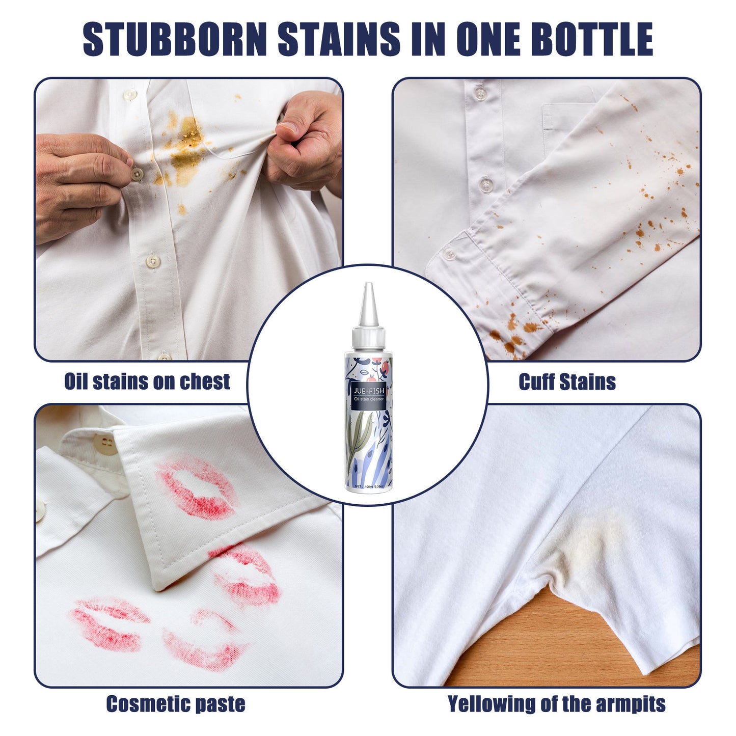 Powerful Oil Stain Remover for Clothes
