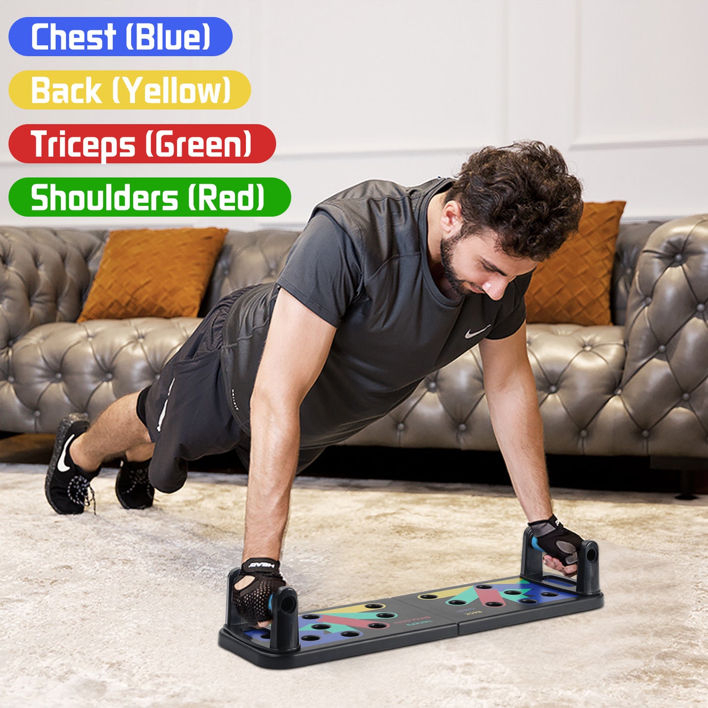 9-in-1 Foldable Push-Up Board