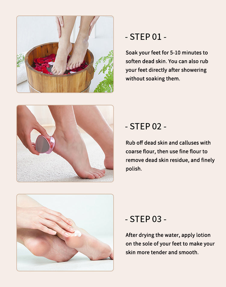 Nano Glass Foot File – Crystal Callus Remover for Heels & Feet