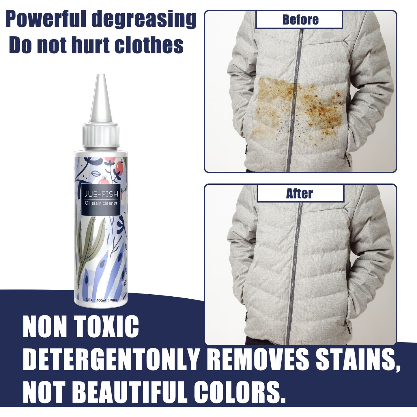 Powerful Oil Stain Remover for Clothes