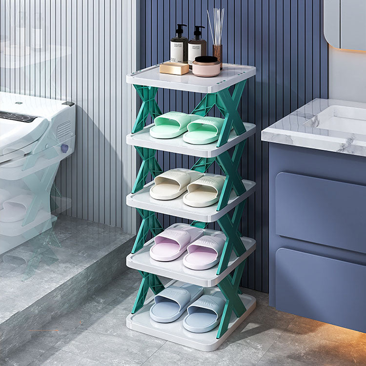 5-Layer Foldable X Shape Shoe Rack