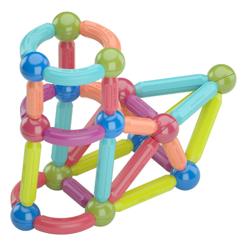 Magnetic 3D Kids Blocks Toy Set – 3D Magnetic Sticks and Balls