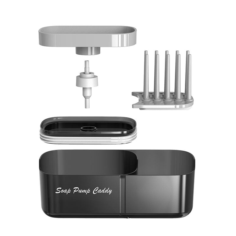 2-in-1 Soap Pump Dispenser with Sink Caddy Organizer