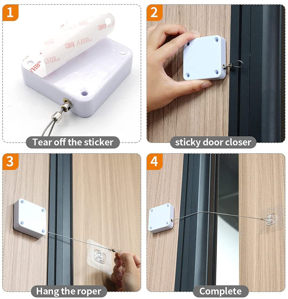 Punch-Free Automatic Sensor Door Closer