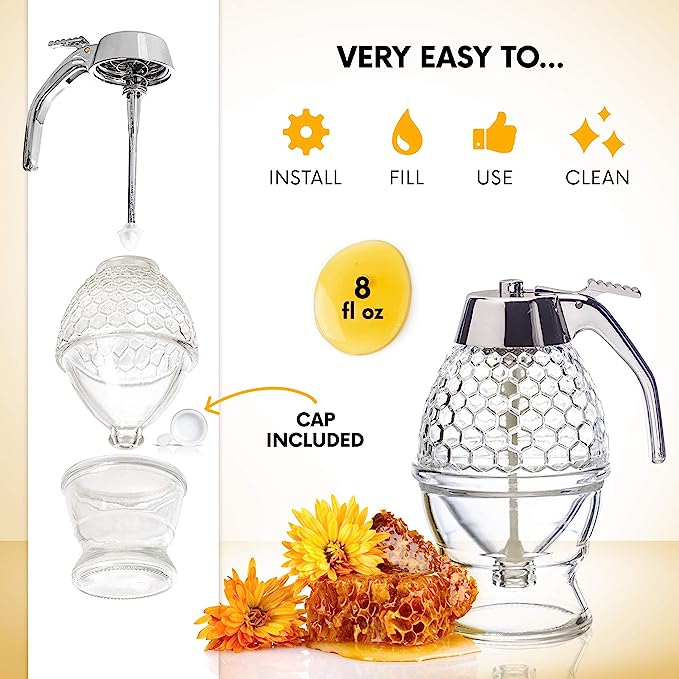 Honey dispenser jar