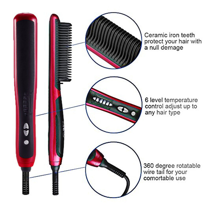 Professional Electric Hair Straightener Brush