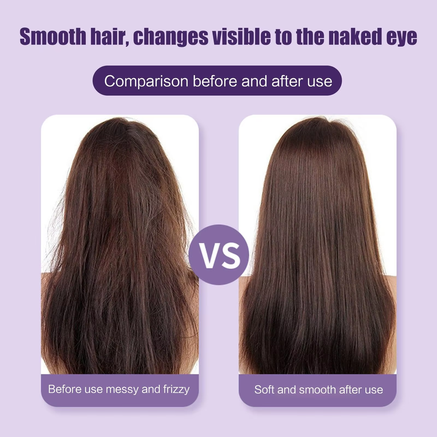 Portable Mini USB Hair Straightener Comb – 2-in-1 Wireless Rechargeable