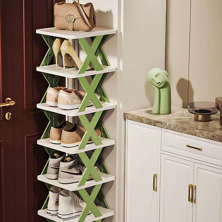 5-Layer Foldable X Shape Shoe Rack
