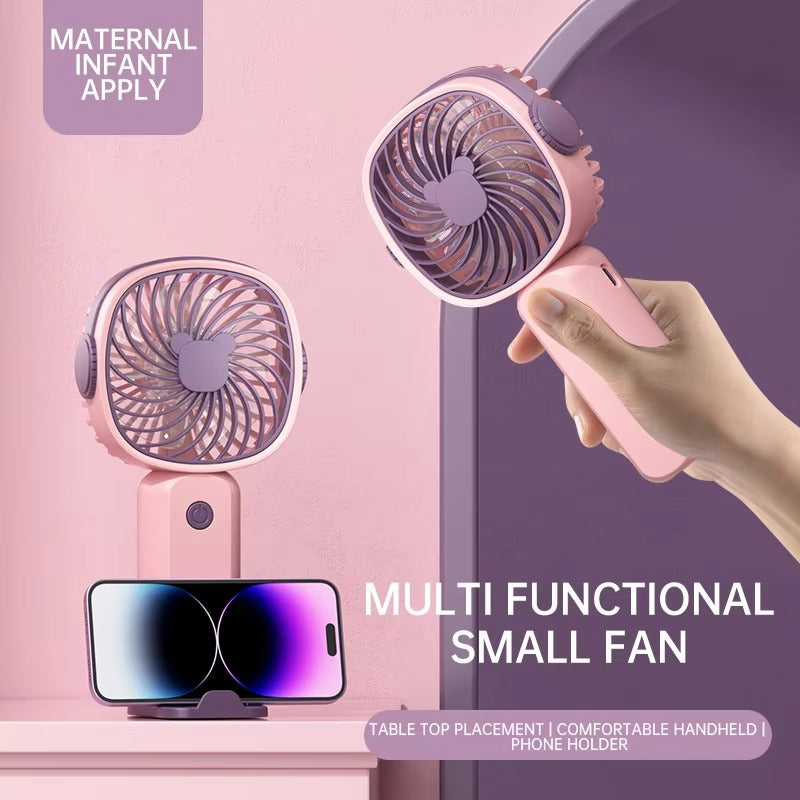 Mini Portable Fans Handheld USB Rechargeable Fan