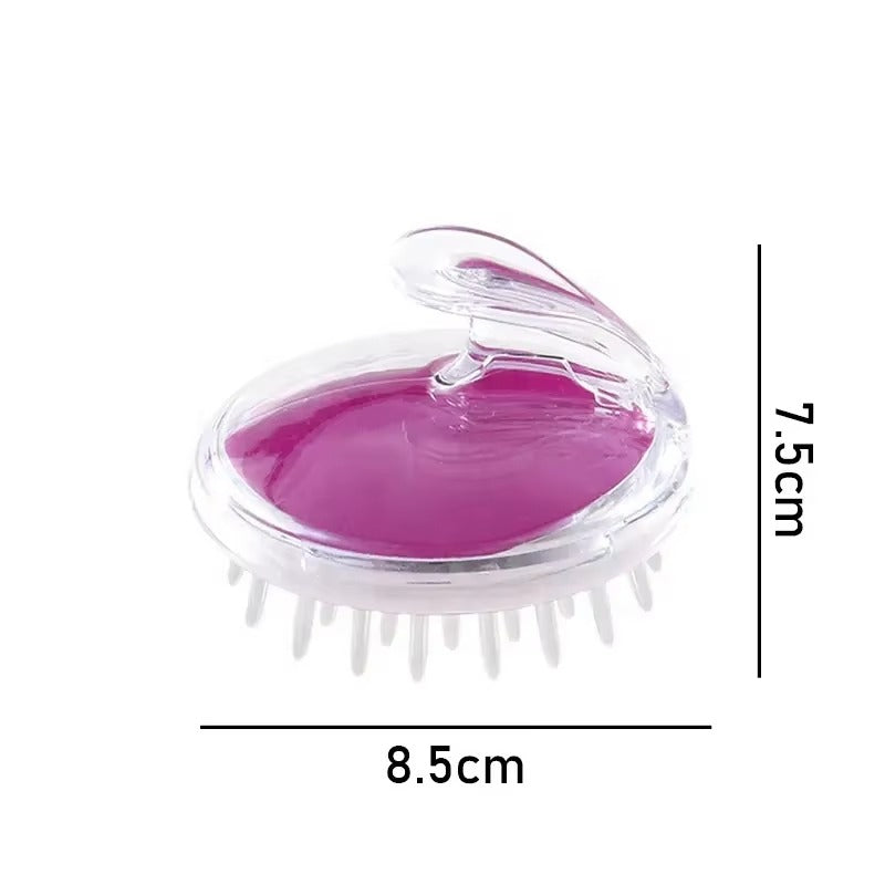 Soft Silicone Scalp Massager & Hair Shampoo Brush for Hair Growth & Dandruff Relief