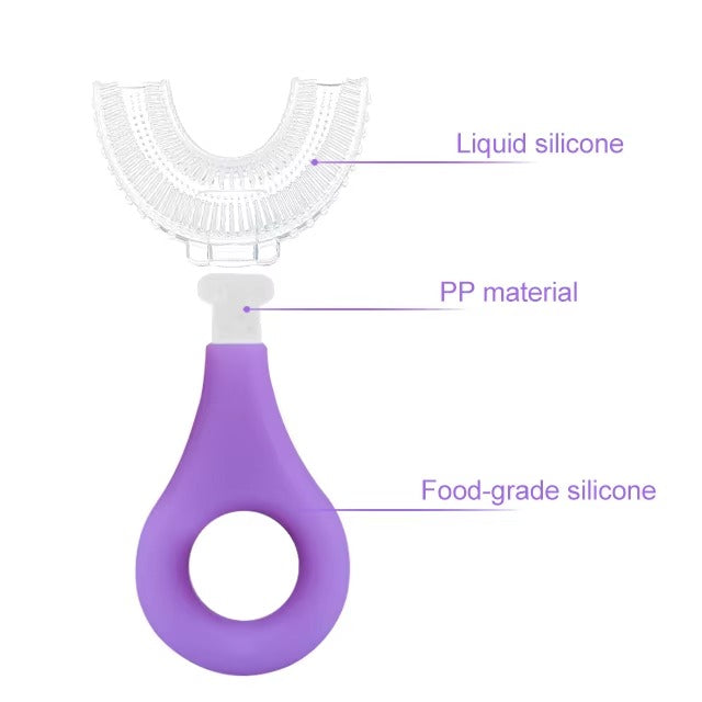 Pack of 3 Silicone Baby Toothbrush for Healthy Teeth & Gentle Oral Care