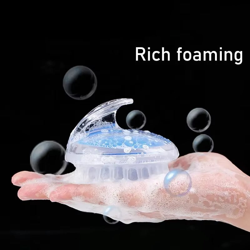 Soft Silicone Scalp Massager & Hair Shampoo Brush for Hair Growth & Dandruff Relief