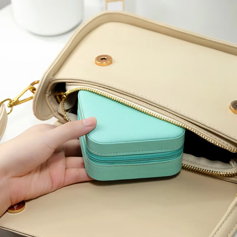 Mini Leather Jewellery Organizer