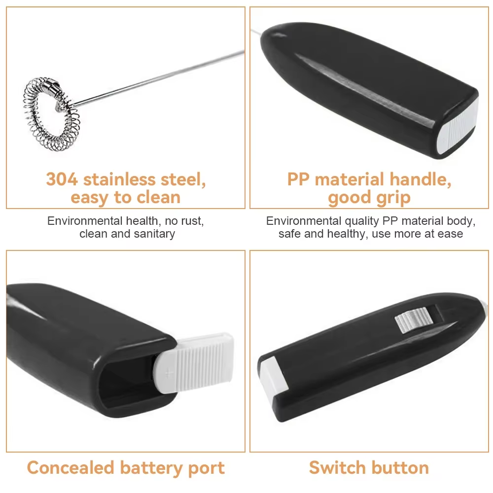 Mini Electric Coffee Beater Egg Frother