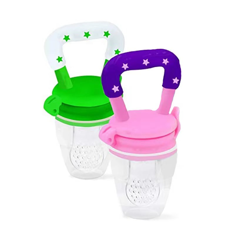 Pack of 3 Baby Fruit Pacifier – Safe Silicone Baby Pacifier Feeder