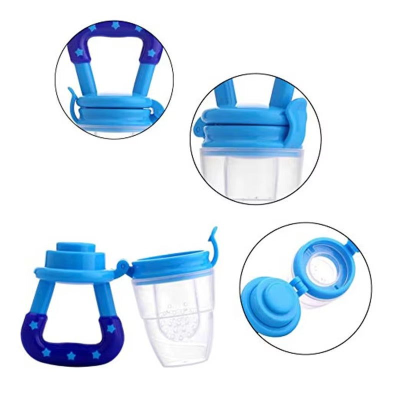 Pack of 3 Baby Fruit Pacifier – Safe Silicone Baby Pacifier Feeder
