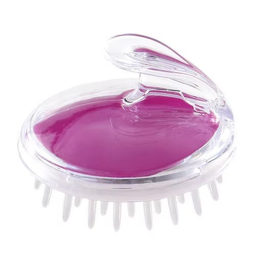 Soft Silicone Scalp Massager & Hair Shampoo Brush for Hair Growth & Dandruff Relief