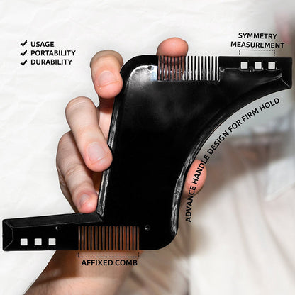 All-in-One Beard Shaping Tool & Comb for Men
