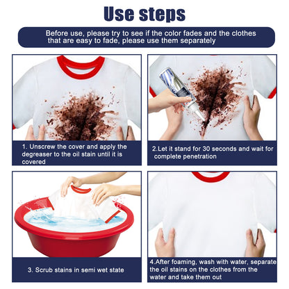 Powerful Oil Stain Remover for Clothes