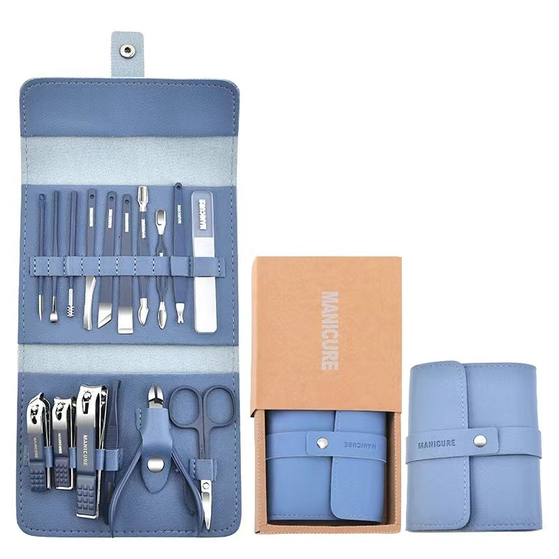 16 PCS Manicure & Pedicure Grooming Kit