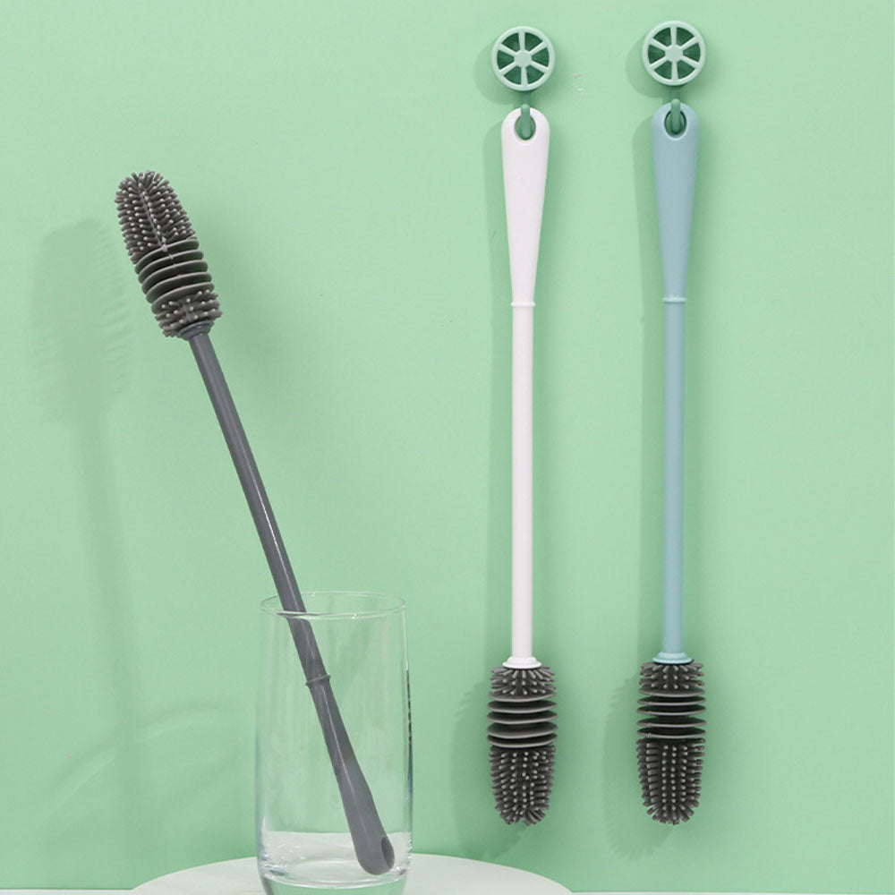 Silicone Bottle Cleaning Brush with Long Handle