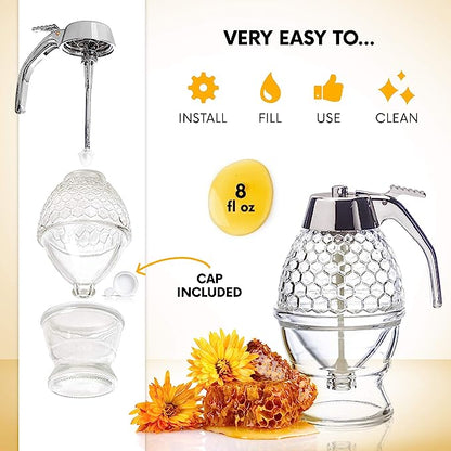 Honey dispenser jar