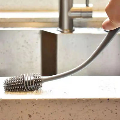 Silicone Bottle Cleaning Brush with Long Handle