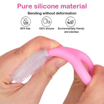 Pack of 3 Silicone Baby Toothbrush for Healthy Teeth & Gentle Oral Care