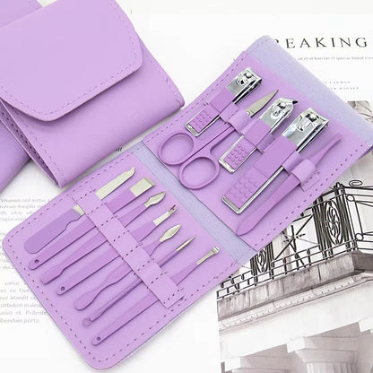 16 PCS Manicure & Pedicure Grooming Kit
