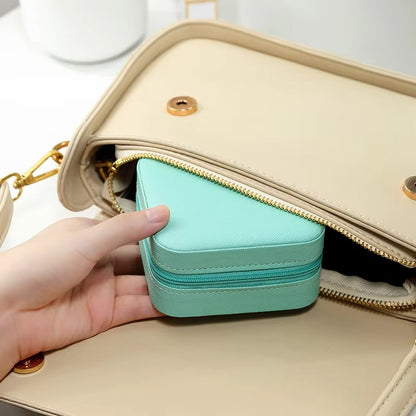 Mini Leather Jewellery Organizer