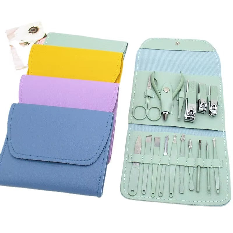 16 PCS Manicure & Pedicure Grooming Kit