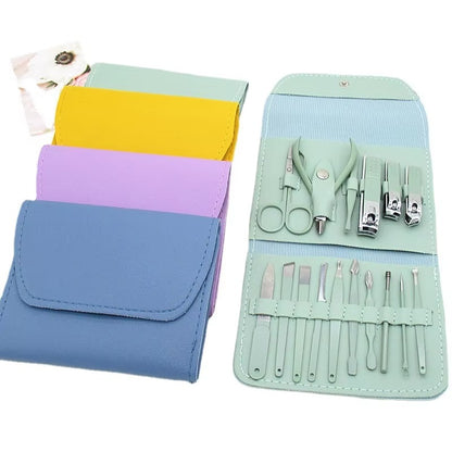 16 PCS Manicure & Pedicure Grooming Kit