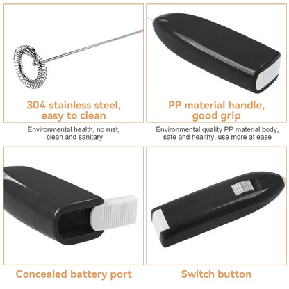 Mini Electric Coffee Beater Egg Frother