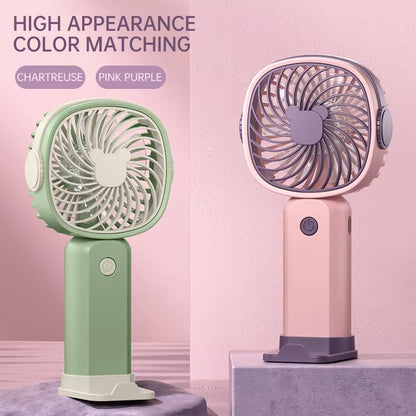 Mini Portable Fans Handheld USB Rechargeable Fan