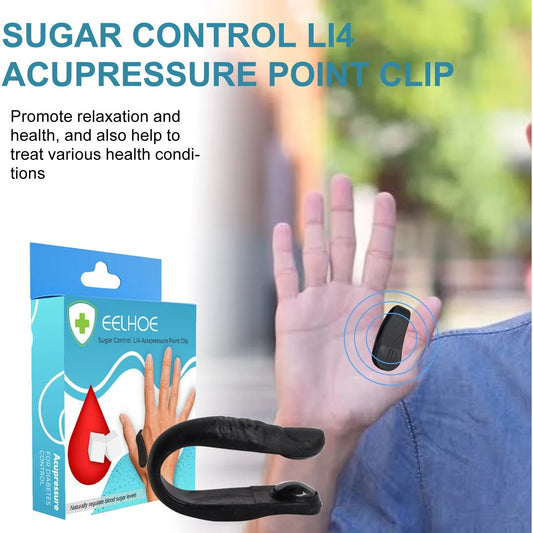 Original Sugar Control Clip – LI4 Acupressure Point Clamp for Sugar Relief & Migraine Control