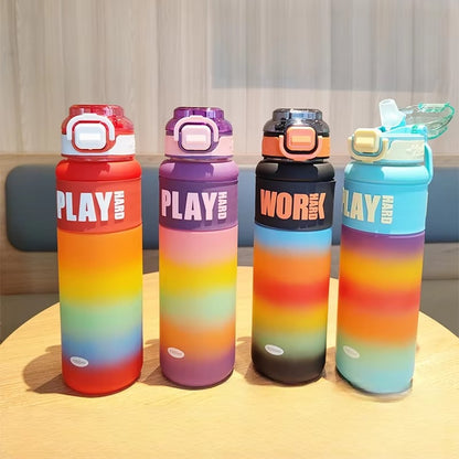 Play Hard 1000ML Gradient Matte Sports Water Bottle